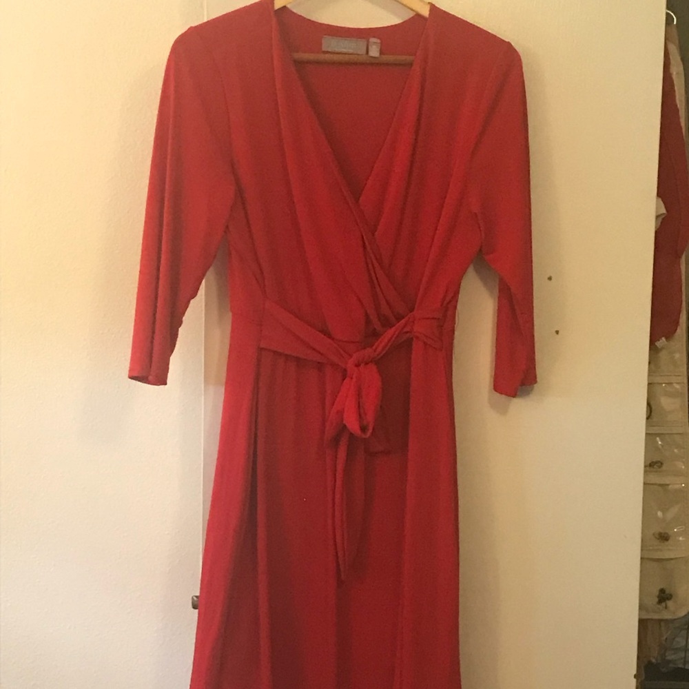 Hot💄 red 1X B-Slim NY Collection wrap dress
